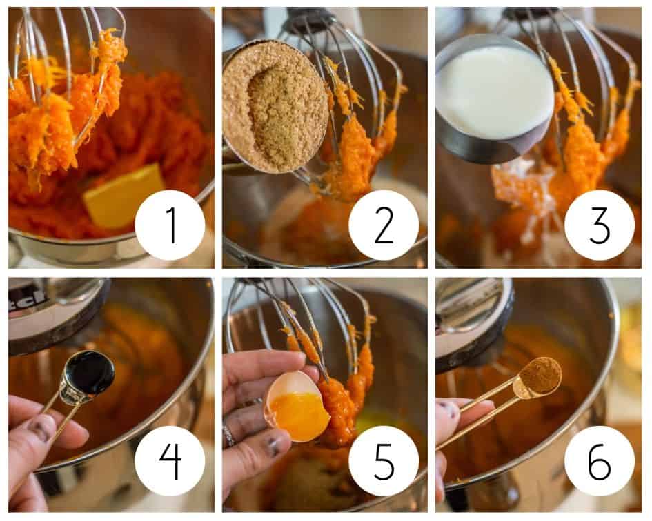 step by step photos of sweet potato casserole