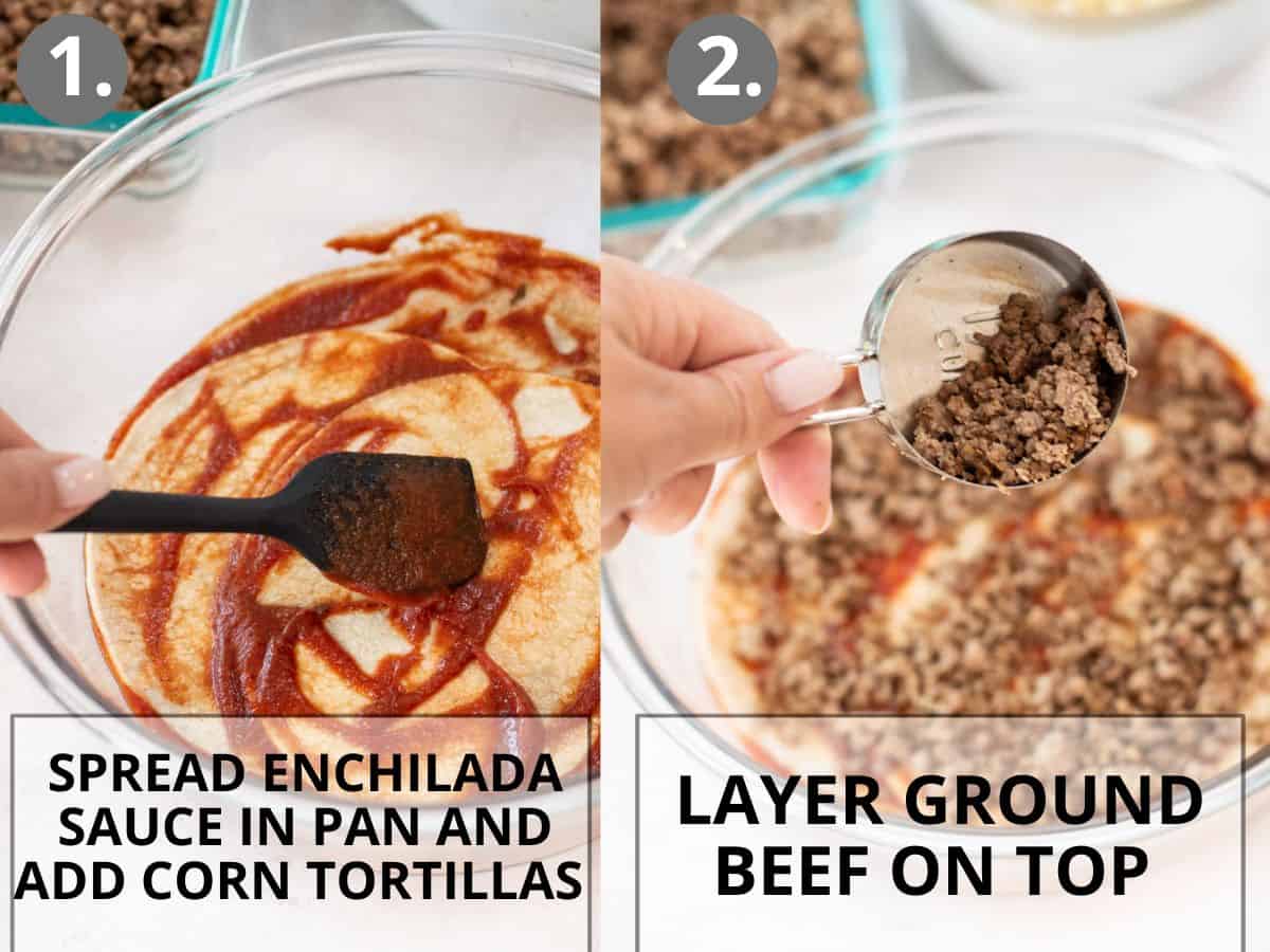 Easy Taco Casserole step by step instructions