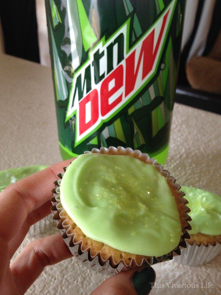Mountain Dew Cupcakes are the perfect birthday treat for Mountain Dew lovers!