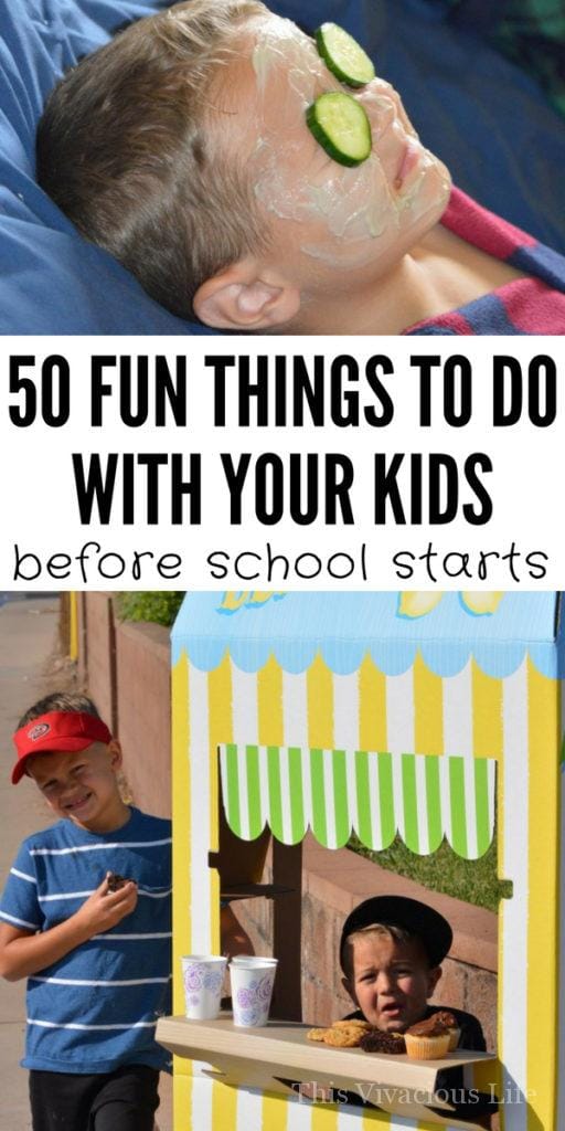 50 Things to do this summer with your kids before school starts | summer fun for kids || This Vivacious Life #summer #backtoschool #summerfun #kids #thisvivaciouslife
