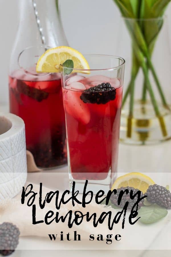 blackberry lemonade with sage