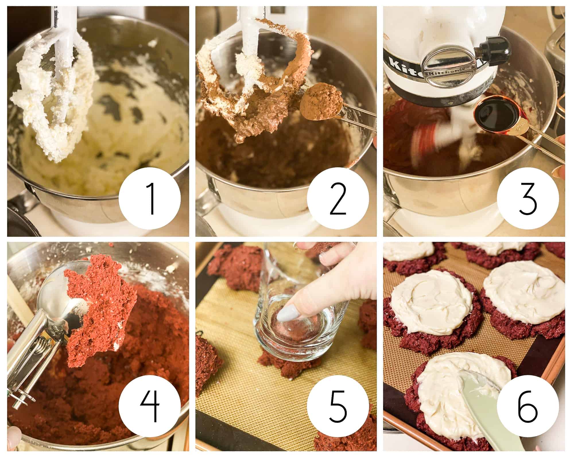 Red Velvet Cake Mix Cookies Step-by-Step