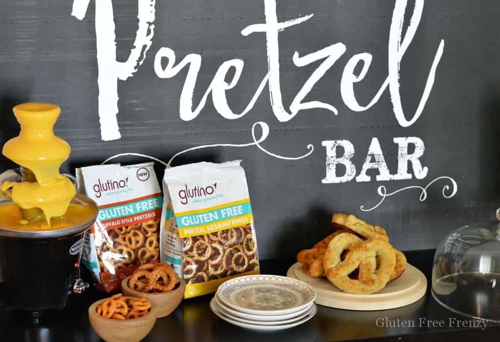 This is so fun... Learn how easy it is to put together your own pretzel bar for a party on national pretzel day or any other occasion!