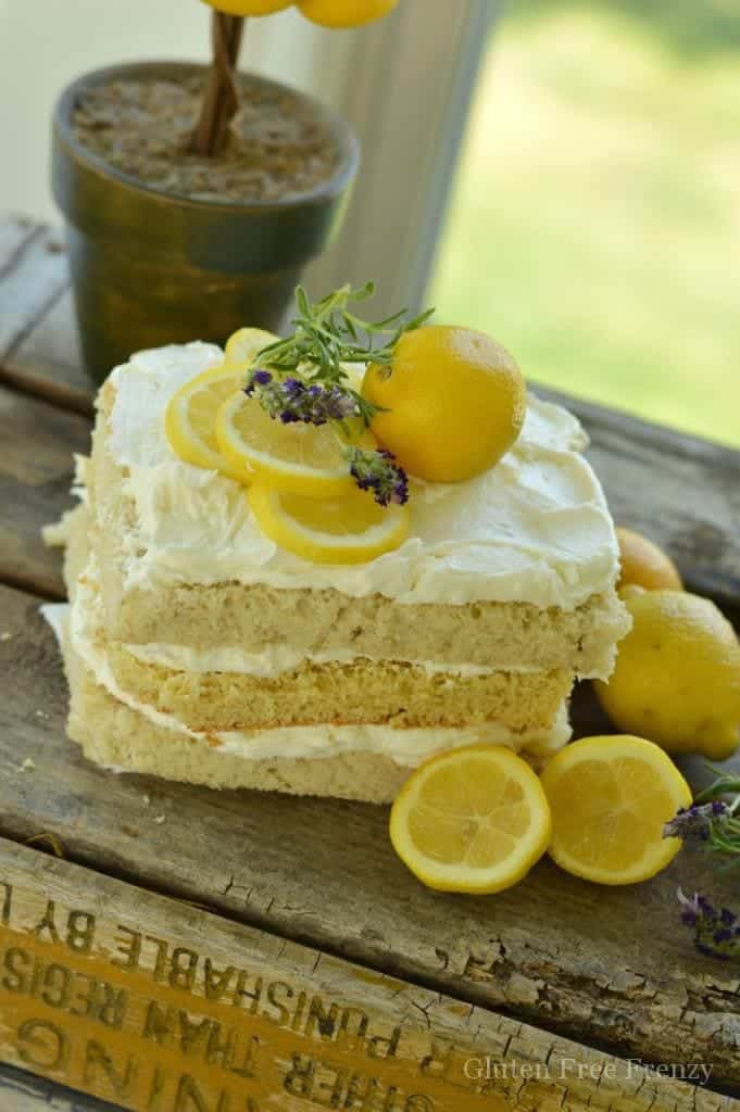 This honey, lemon & lavender spa party is full of fun ideas including a delicious lunch and dessert table with gluten free lemon cake. || This Vivacious Life #summerparty #spaparty #glutenfree #lemoncake #partyideas
