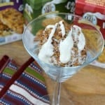 Yummy, this granola bar fried ice cream is a healthy take on a delicious classic. The whole family will love it!