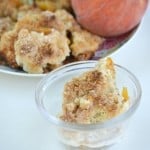 Mom's famous gluten-free peach cobbler is easy and delicious! This sweet dessert will remind you of long summer days. At the same time, the warm nutmeg sugared topping will let you know that fall is not far away. This easy dessert is best served with fresh cream. glutenfreefrenzy.com