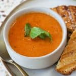 Dairy Free Tomato Soup in a bowl