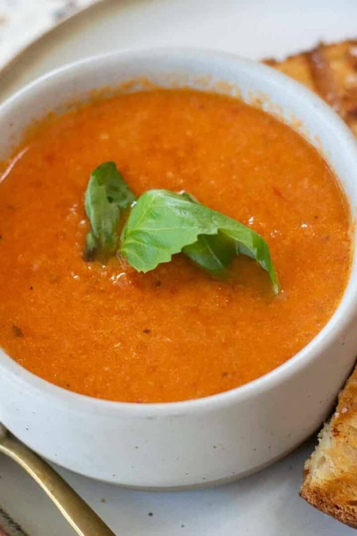 Dairy Free Tomato Soup in a bowl