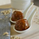 Oh yum! Saucy and smoky chipotle & peach meatballs are made healthier with muesli instead of breadcrumbs. This also makes them gluten-free but nobody would ever know! glutenfreefrenzy.com
