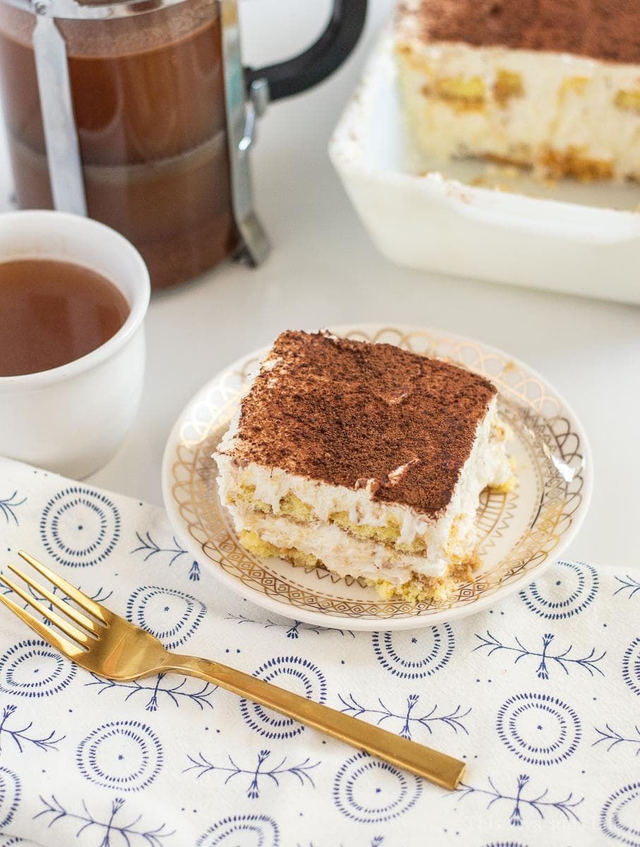 This no coffee gluten-free tiramisu has quickly become one of my favorite desserts. It is surprisingly simple to prepare and takes on most of it's flavor while soaking in the refrigerator.