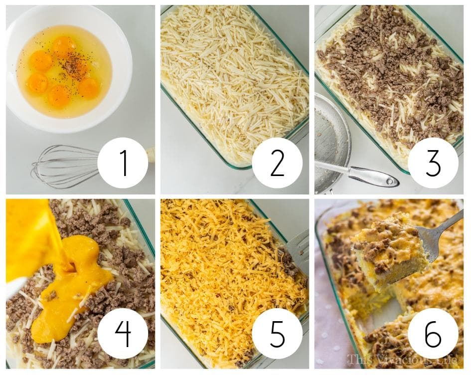 Step by step instructions to make gluten-free breakfast casserole