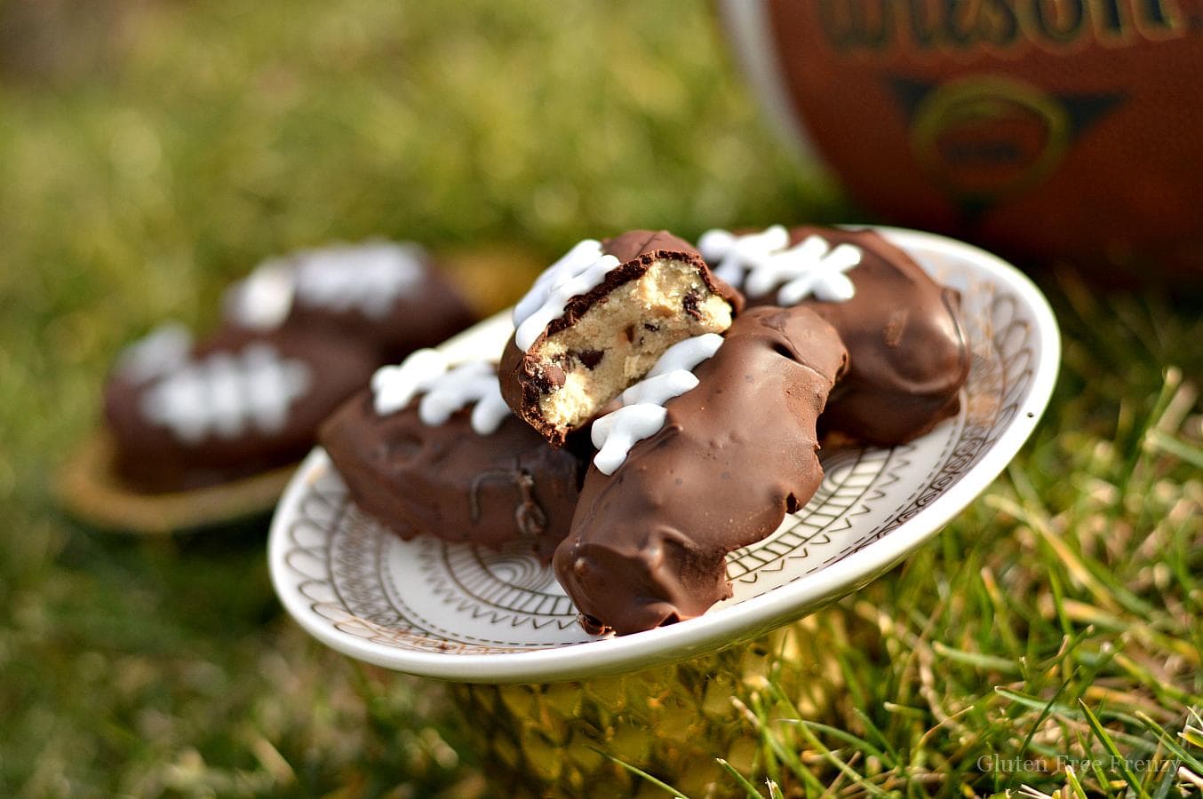 Gluten-Free Cookie Dough Footballs