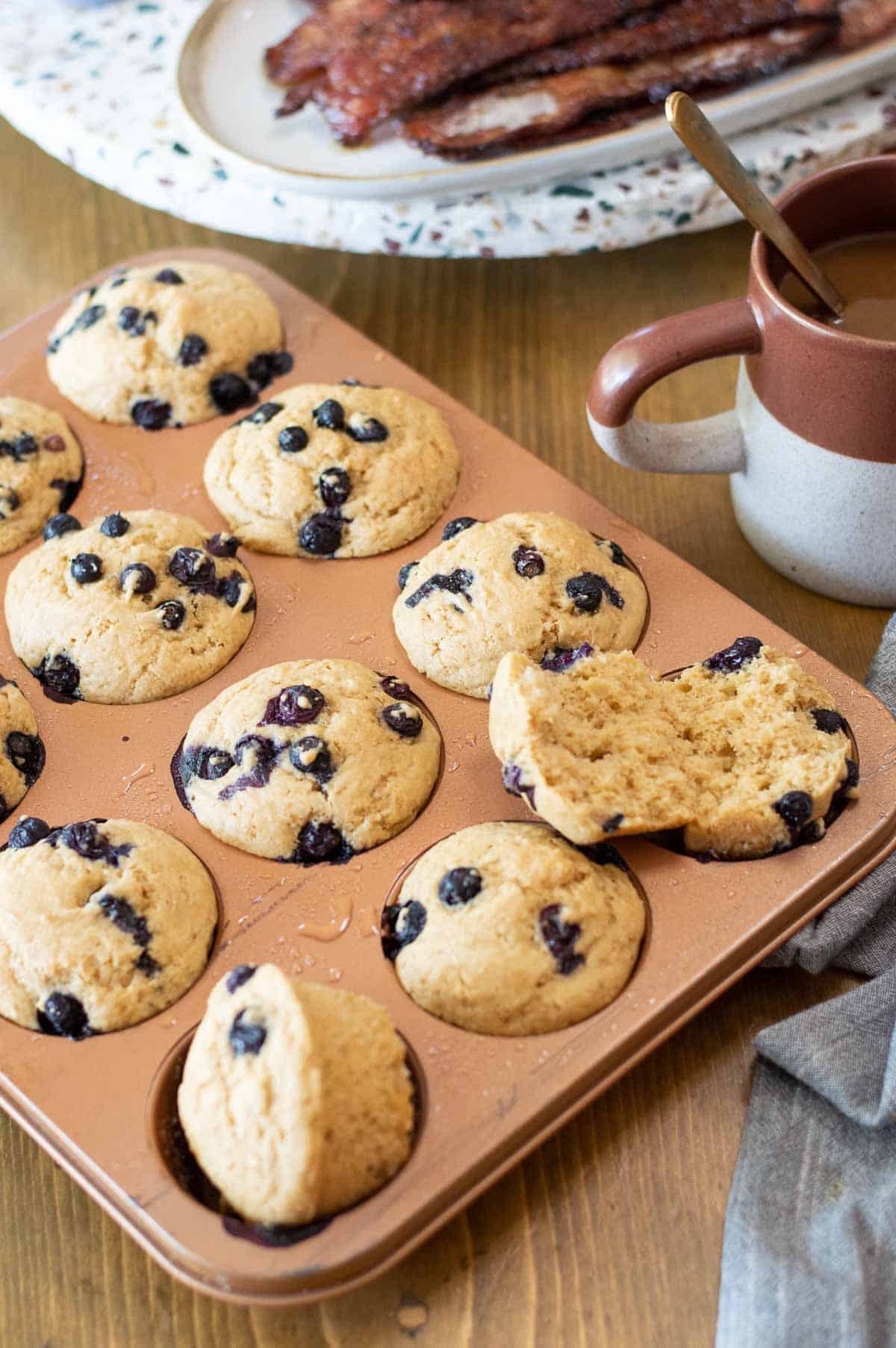 Dairy Free Muffins near a coffee cup