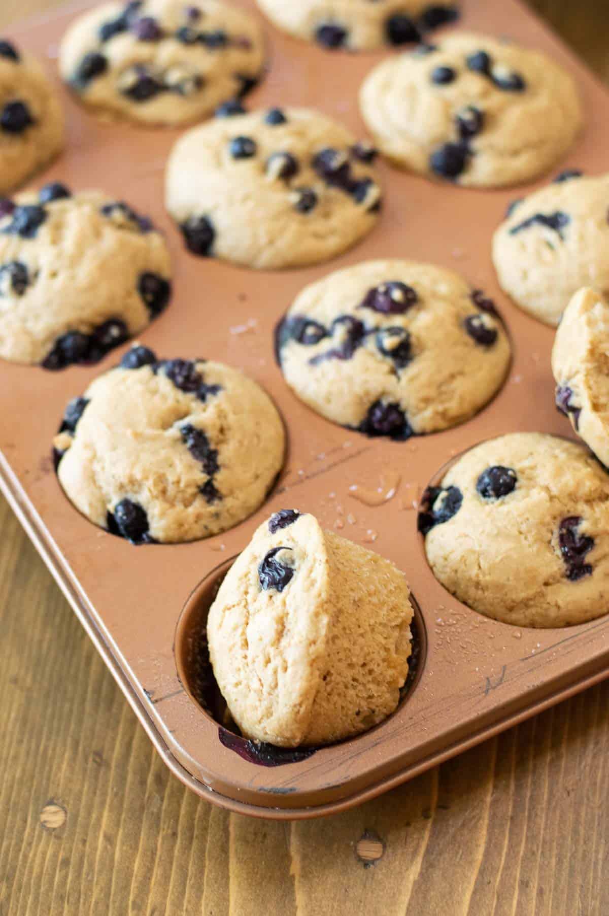 Dairy Free Muffins with blueberries