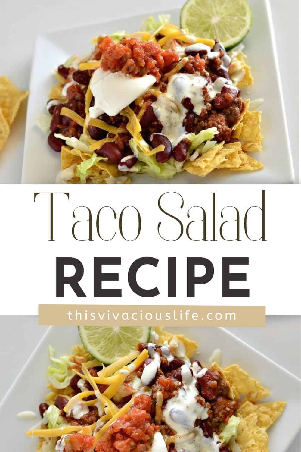 Taco Salad Recipe - This Vivacious Life