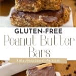 gluten free peanut butter bars pin
