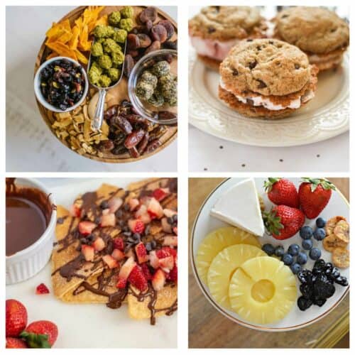 Vegan Snack Ideas collage