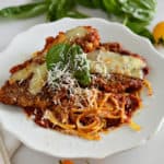 This is truly the best gluten-free chicken parmigiana out there! It is a little crispy and perfectly flavored. Plus, it's pretty simple to make as well.