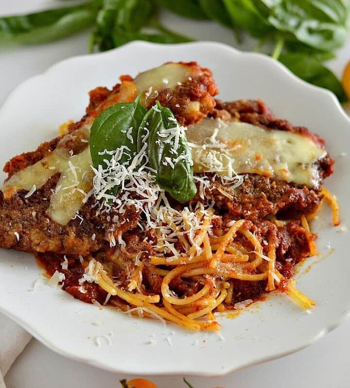 This is truly the best gluten-free chicken parmigiana out there! It is a little crispy and perfectly flavored. Plus, it's pretty simple to make as well.