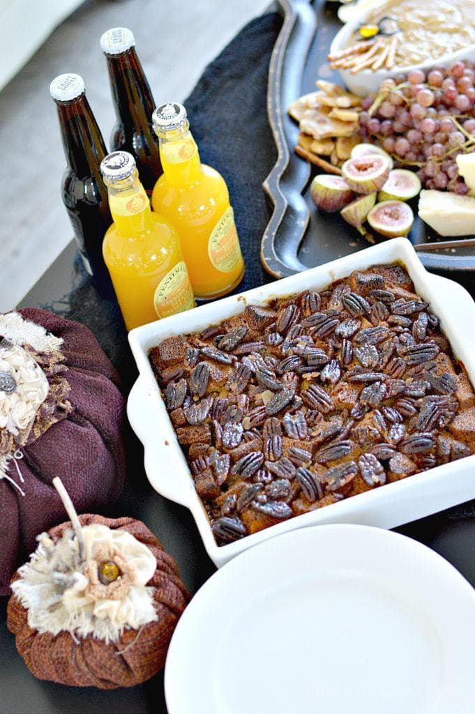 Gluten-Free Pecan Pie Bread Pudding Breakfast Casserole 