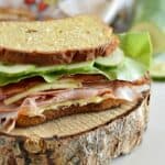 Ham and Turkey Sandwich with lots of toppings