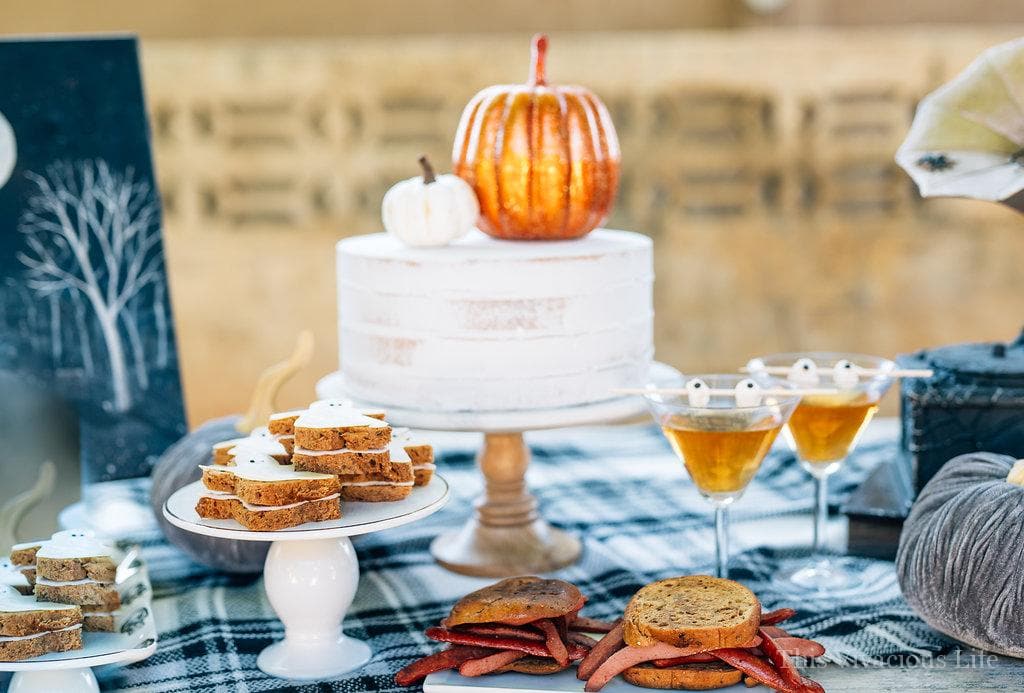 This spooky sandwich bar Halloween party is such a fun one especially for little ones. They will love the variety of fun sandwiches and eerie decor. | fun halloween ideas for kids | halloween party ideas | halloween recipe ideas | fun halloween food for kids | kid-friendly halloween recipes | halloween recipes for kids | spooky recipe ideas || This Vivacious Life