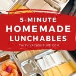 5-Minute Homemade Lunchables pin