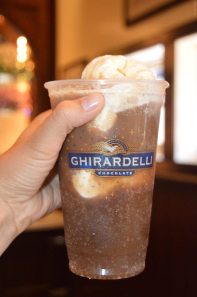 Ghirardelli root beer float