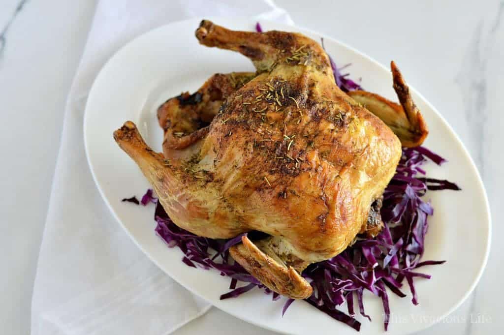 This is the BEST roast chicken recipe! You are going to love how simple and easy it is to make. It's a fantastic Sunday dinner. 