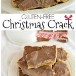 This gluten-free Christmas crack is an addicting holiday candy that is SO easy to make! Like, just a few ingredients and a few minutes easy. Everyone will be coming back for more with this Christmas treat.