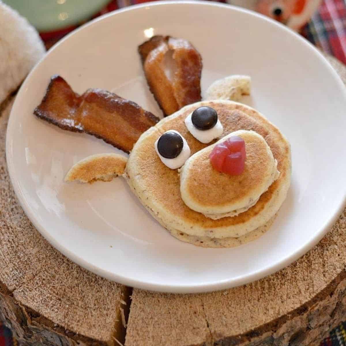 Reindeer Pancakes (so cute!) - This Vivacious Life
