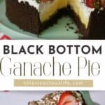 Black Bottom Pie with Chocolate Crust & Ganache pin