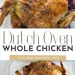 Dutch Oven Whole Chicken pin