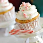 These gluten-free candy cane cupcakes are soft, fluffy and so full of holiday flavors. They are a great holiday dessert for your next Christmas party.