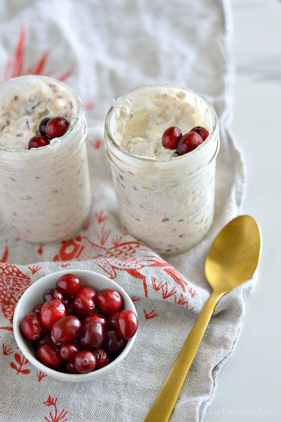 Bircher Muesli in glass jars