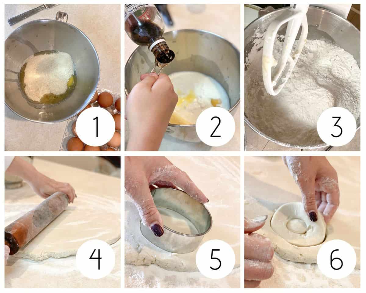 step by step gluten-free donut instructions