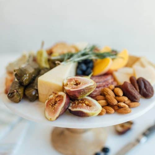 Gluten-Free Charcuterie Board with figs, cheese and more
