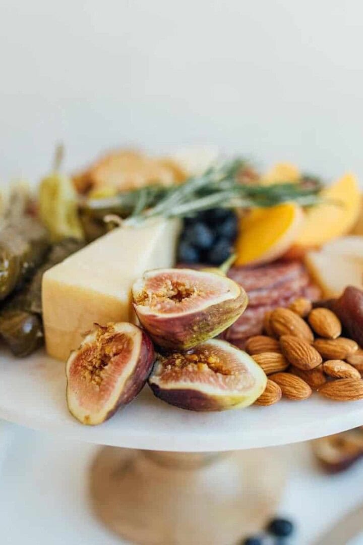 Gluten-Free Charcuterie Board with figs, cheese and more
