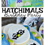 This Hatchimals birthday party is sure to put a smile on your little ones face. We've got the cutest cookies, hatchy birthday popcorn and even a themed cake. Plus, we couldn't forget hatchimals games and party favors.