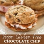 Vegan Gluten-Free Chocolate Chip Cookies pin