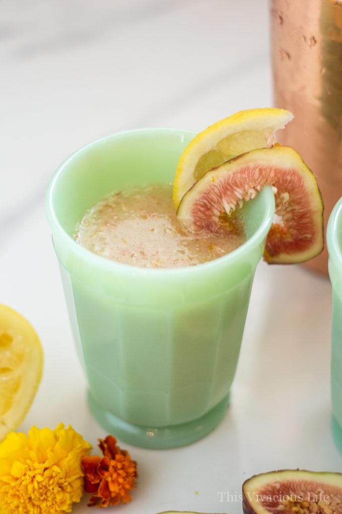 Fig Cocktail (Soft or Mocktail Version So All Can Enjoy) | summer drink recipes | fig recipe ideas | mocktail recipes | healthy fig recipes | gluten free drink recipes || This Vivacious Life #recipe #drinkrecipe #mocktails #cocktails #figrecipe #summerdrink #glutenfree #thisvivaciouslife