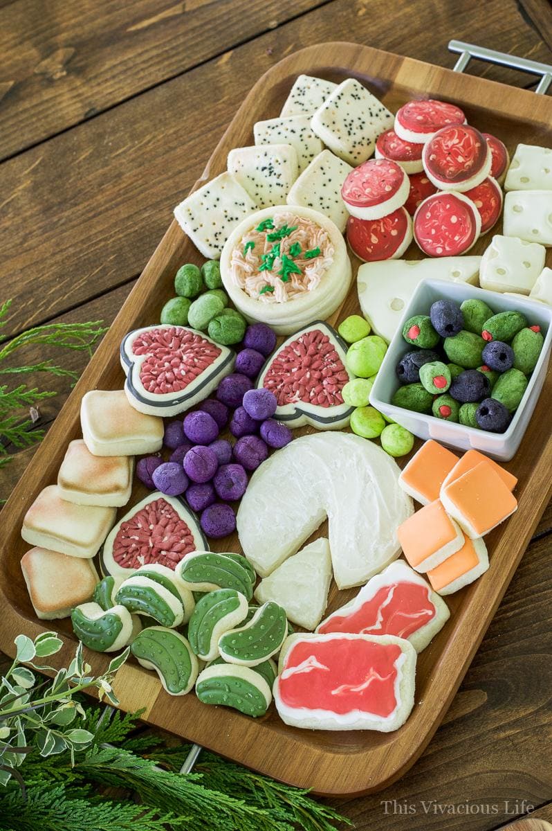 charcuterie cookie board