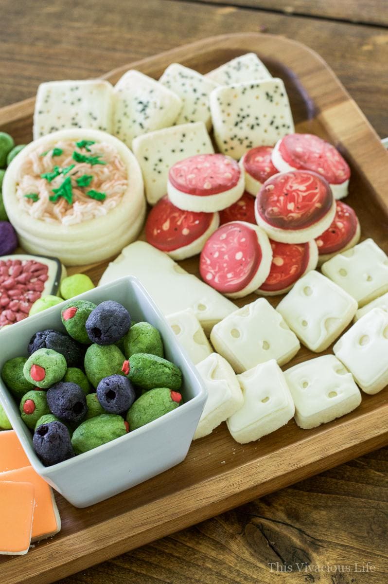 charcuterie cookie board