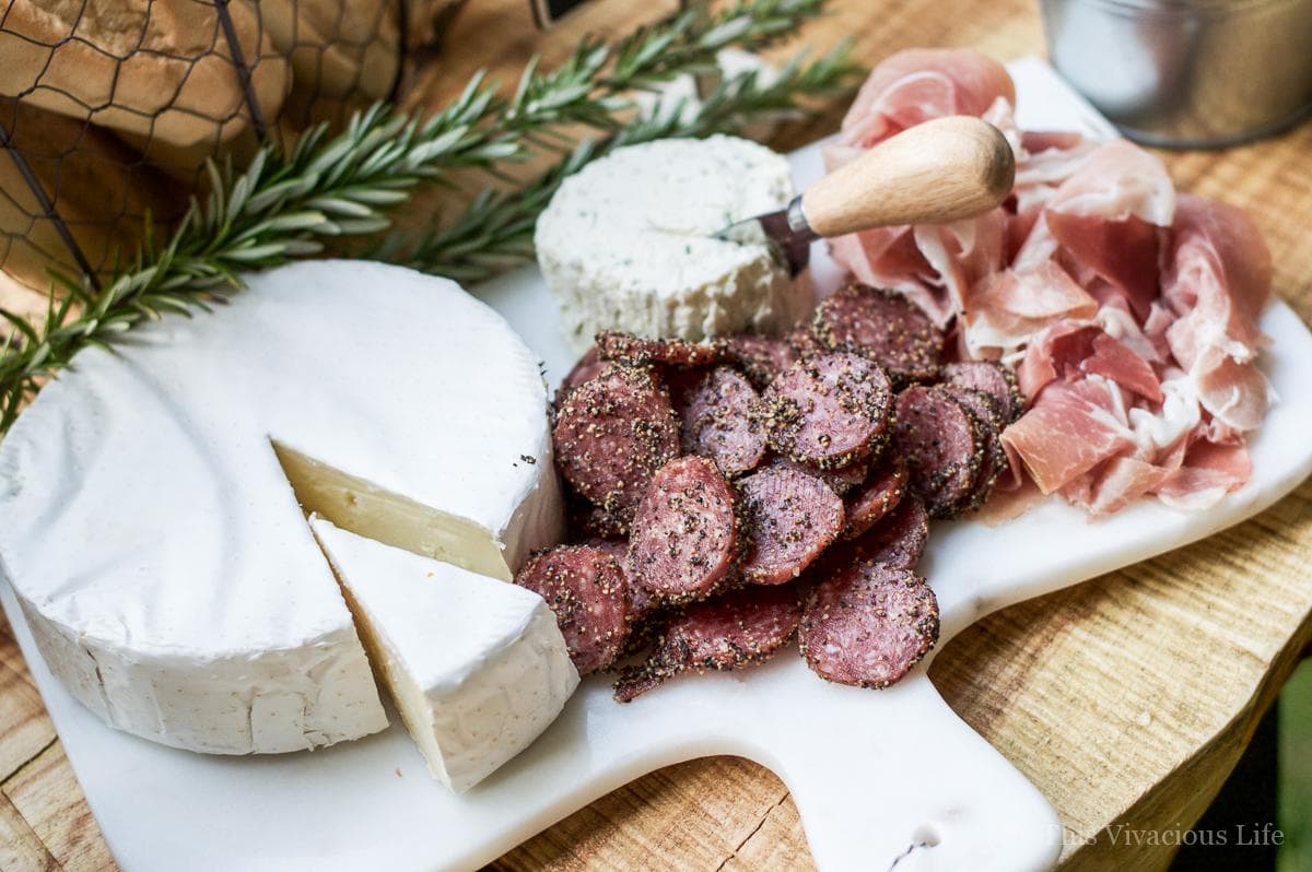 Bohemian Wedding Charcuterie: This gorgeous outdoor boho wedding is full of inspiration for any blushing bride! Cheese and charcuterie boards are SO in and perfect for the big night.