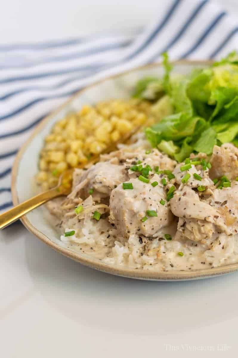 Instant Pot Italian Chicken on a plate
