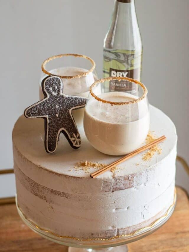 This gingerbread martini mocktail is especially festive for the holidays! It has all the flavor of your favorite Christmas cookies.