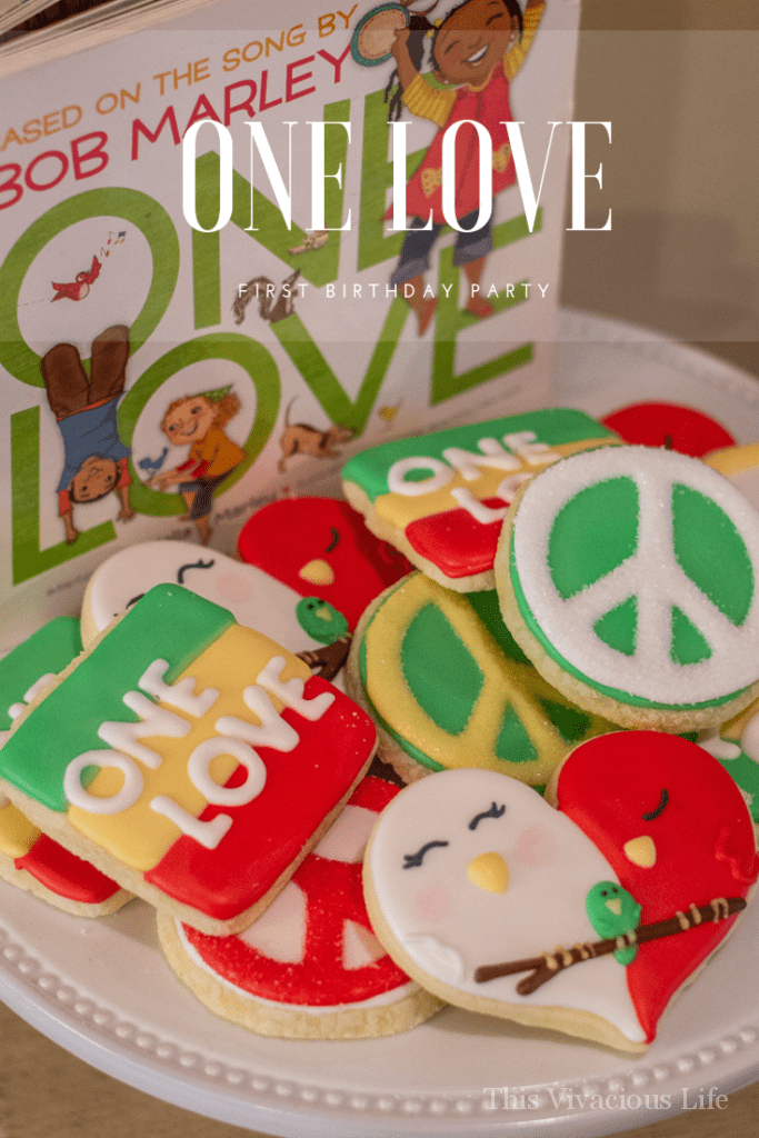 This one love party for our little mans first birthday was quite simple but was a good time for all. It was full of laid back fun and sweet themed treats! || This Vivacious Life #firstbirthday #kidsbirthday #partyideas #kidsparties #thisvivaciouslife