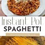 BEST Instant Pot Spaghetti pin