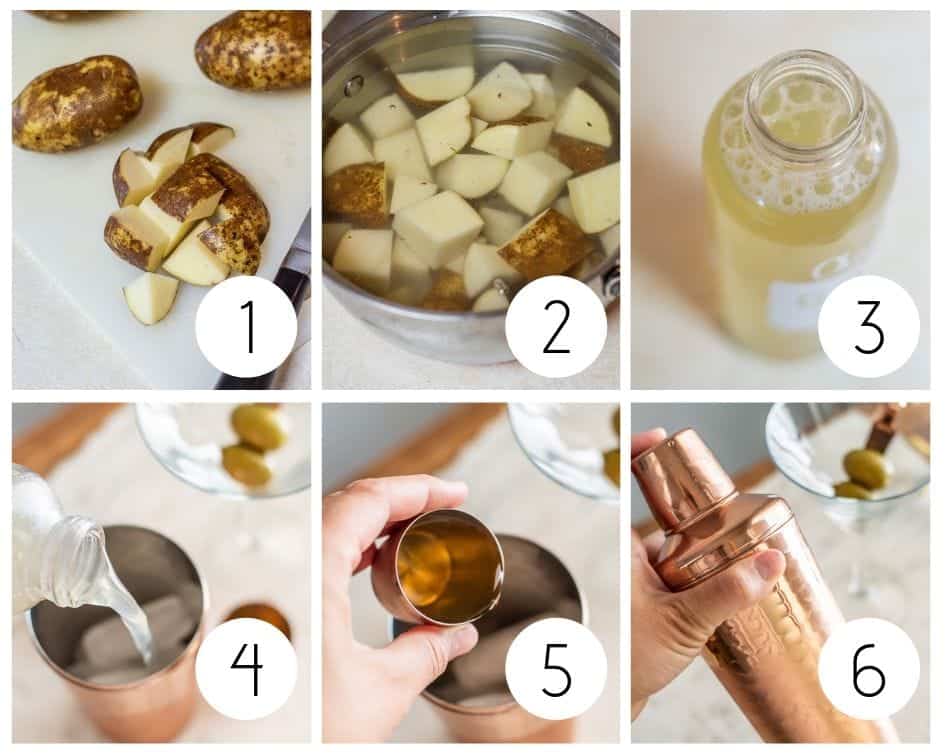 Step-by-step instructions for making a non-alcoholic vodka 