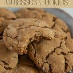 Chewy Gluten Free Molasses Cookies with Ginger pin